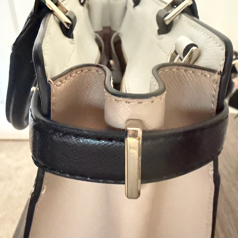 Kate Spade Beige and Black Satchel - Picture 8 of 11